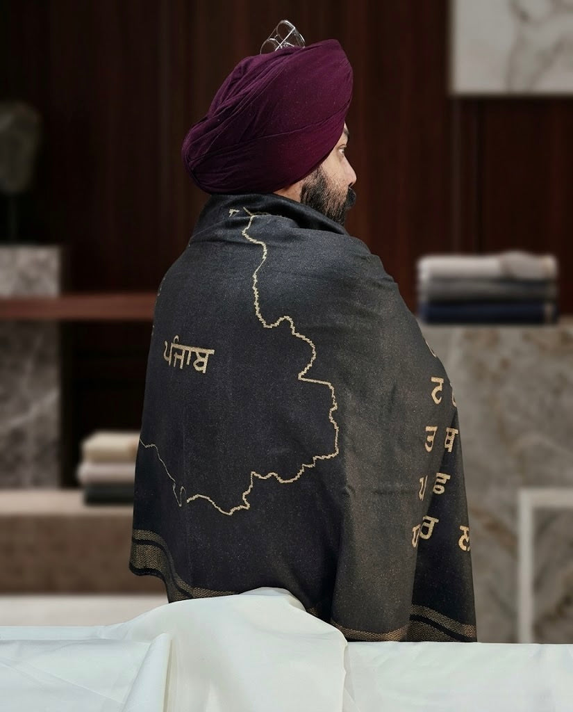 Panjab Map and Punjabi Alphabet Lohi