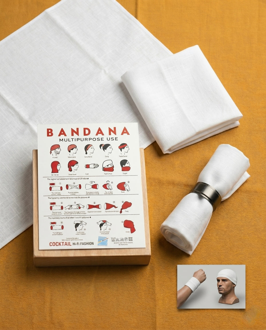Cotton Base Head Bandana / Tube Type