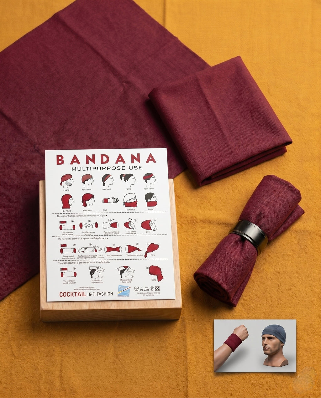 Cotton Base Head Bandana / Tube Type