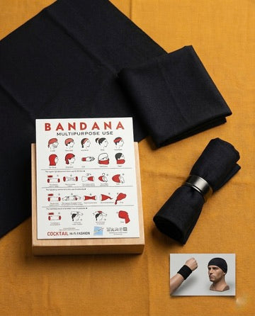 Cotton Base Head Bandana / Tube Type