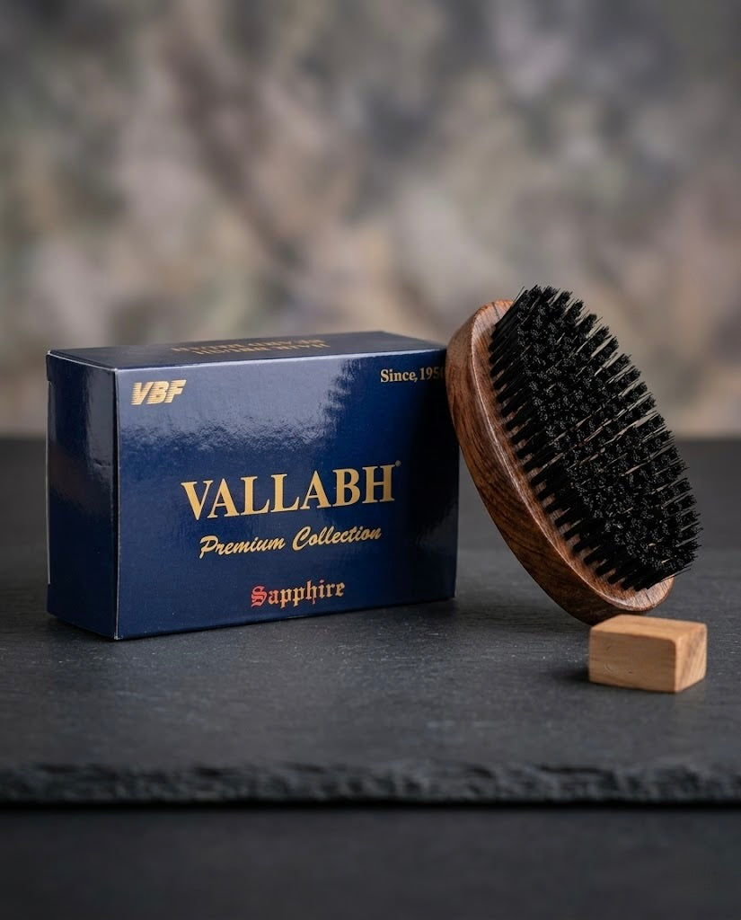 Valabh Sapphire Brush in Wood